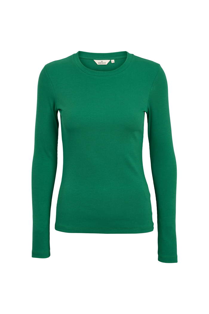 Basic Apparel Ludmilla LS Tee T-shirts 860 Abundant green